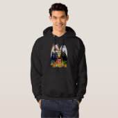 Katzen und Blume Hoodie (Vorne ganz)