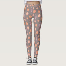 Katzen und Blumen-Leggings Leggings