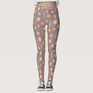 Katzen und Blumen-Leggings Leggings