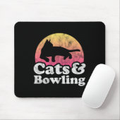 Katzen und Bowlinge, Katzen und Bowling von Männer Mousepad (Mit Mouse)