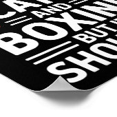 Katzen und Boxen Funny Boxing Poster (Ecke)