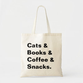 Katzen und Buch-Tasche Tragetasche