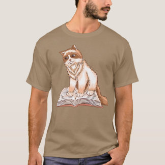Katzen und buchen Sie einfach nur Katzen und T-Shirt