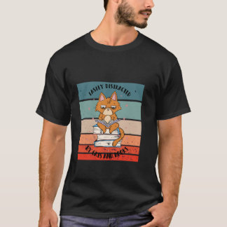 Katzen und Bücher Bücherliebhaber Katzenliebhaber  T-Shirt