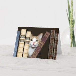 Katzen und Bücher Karte