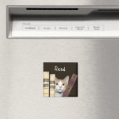 Katzen und Bücher Magnet (In Situ (Geschirrspüler))