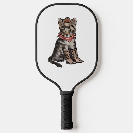 Katzen und Cowboys Pickleball Schläger (Vorderseite)