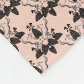 Katzen und Damasken-Muster Fleecedecke (Ecke)