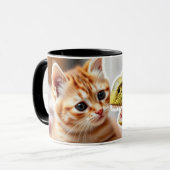Katzen und Dinosaurier-Tasse von Katzen-a-Tonic Tasse (Vorderseite Links)