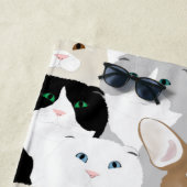 Katzen- und Dog-Strandtuch Strandtuch (Beispiel)