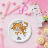 Katzen-und ein Mäusepapier-Teller Pappteller (Party)