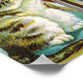 "Katzen und eine Squeezebox" Poster (Ecke)