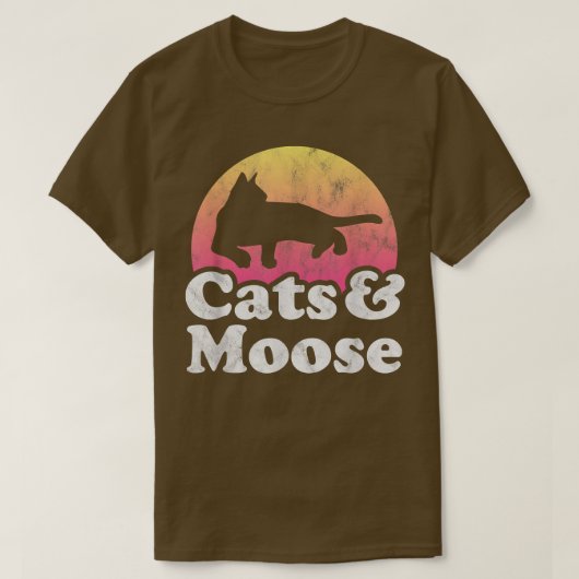Katzen und Elch, Katzen und Elch, Männer oder Frau T-Shirt (Design vorne)