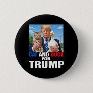 Katzen und Enten für Trump 2024 Katzen Enten für P Button