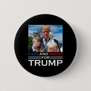 Katzen und Enten für Trump Kätzchen und Enten für Button