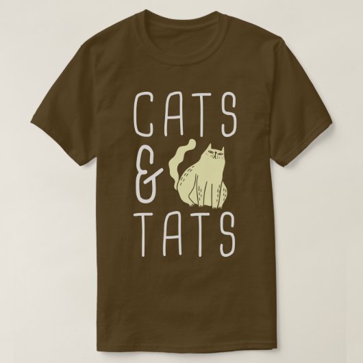 Katzen und Fette T-Shirt (Design vorne)