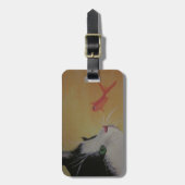 Katzen- und Fisch-Gepäckanhänger Gepäckanhänger (Vorderseite vertikal)