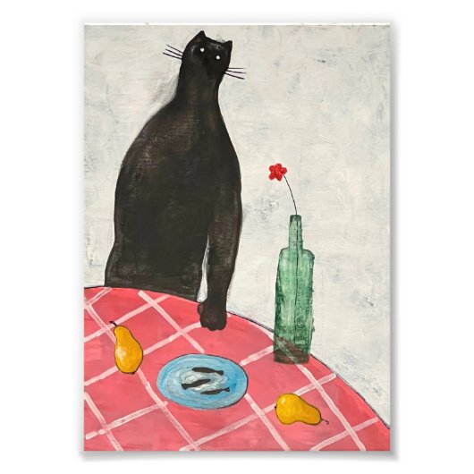 Katzen und Fische Fotodruck (Vorne)