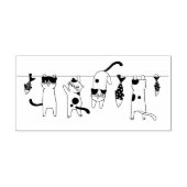 Katzen und Fische Gummistempel (Prägung)