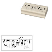 Katzen und Fische Gummistempel (Stempel)