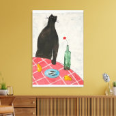 Katzen und Fische Leinwanddruck (Insitu (Wohnzimmer))