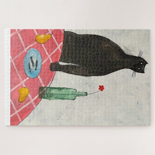 Katzen und Fische Puzzle (Horizontal)