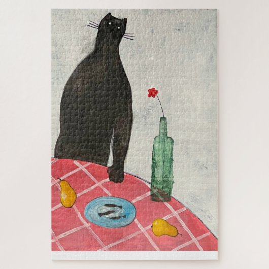 Katzen und Fische Puzzle (Vertikal)