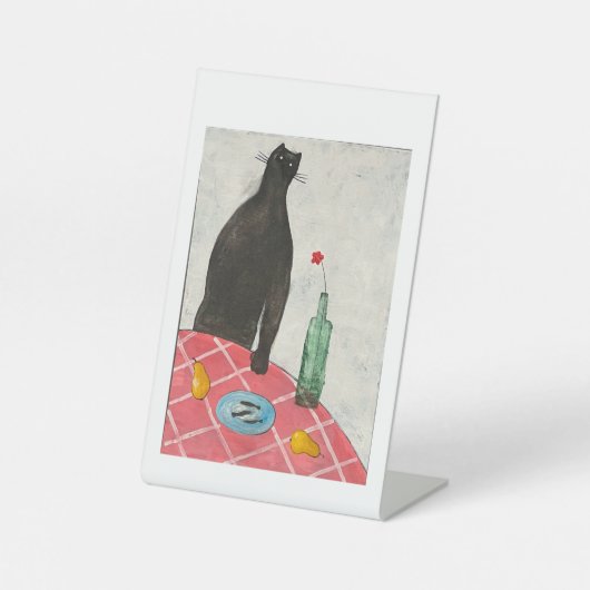 Katzen und Fische Sockelschild (Vorderseite)