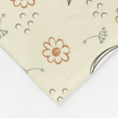 Katzen- und Fischmuster Fleecedecke (Ecke)