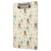 Katzen- und Fischmuster Klemmbrett (Links)