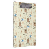 Katzen- und Fischmuster Klemmbrett (Rechts)