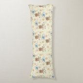 Katzen- und Fischmuster Seitenschläferkissen (Vorderseite Vertikal)