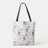 Katzen- und Fischmuster Tasche (Rückseite)