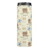 Katzen- und Fischmuster Thermosbecher (Rückseite)