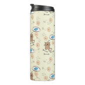 Katzen- und Fischmuster Thermosbecher (Nach rechts gedreht)