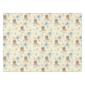 Katzen- und Fischmuster Tischdecke (Vorderseite (Horizontal))