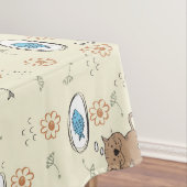 Katzen- und Fischmuster Tischdecke (Beispiel)