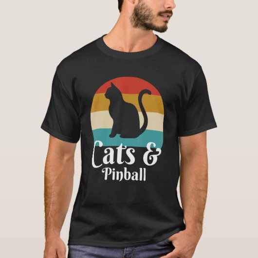 Katzen Und Flipper T-Shirt (Vorderseite)