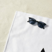 Katzen und Freunde Wasserfarbe Gouache Illustratio Strandtuch (Beispiel)