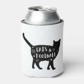 Katzen und Fußball Dosenkühler (Kanne Vorderseite)