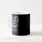 Katzen und Gaming Funny Cat Lover Gaming Gift Game Kaffeetasse (Vorderseite Links)