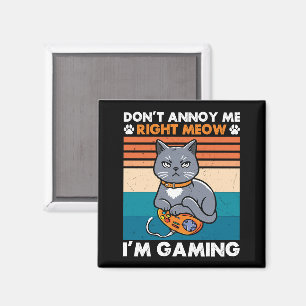 Katzen und Gaming für das Cat Lover Gamer Video Ga Magnet