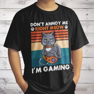 Katzen und Gaming für den Katzenliebhaber Gamer Vi T-Shirt