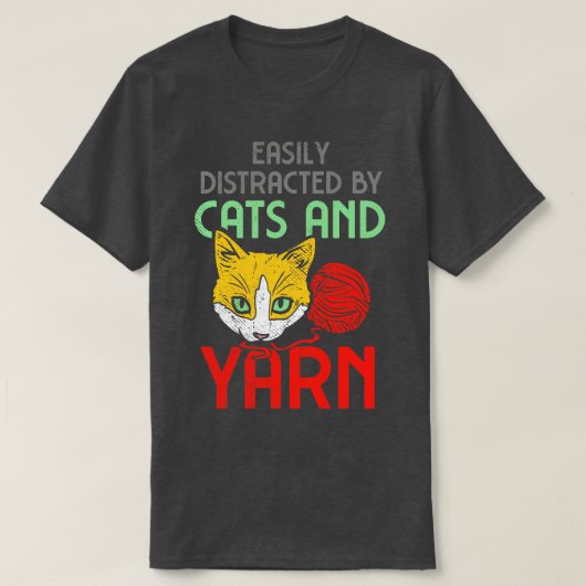 Katzen und Garne 3 T-Shirt (Design vorne)