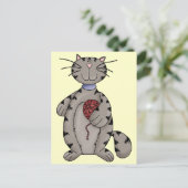 Katzen und Garne Postkarte (Stehend Vorderseite)