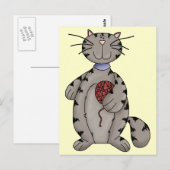 Katzen und Garne Postkarte (Vorne/Hinten)