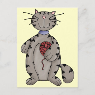 Katzen und Garne Postkarte