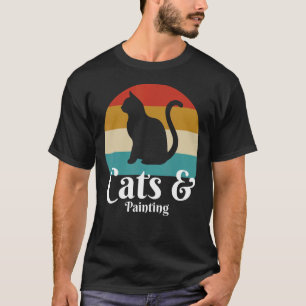 Katzen und Gemälde T-Shirt