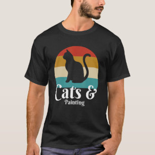 Katzen und Gemälde T-Shirt