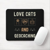 Katzen und Geocaching Kätzchen Haustiere Männer Fr Mousepad (Mit Mouse)
